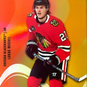 Lukas Reichel 2022-23 Upper Deck Allure Hockey Color Flow Red-Orange #SF-44