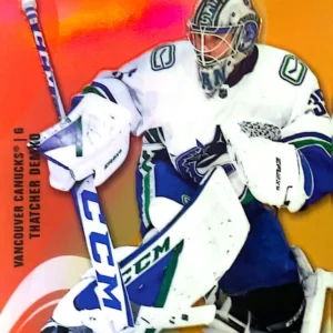 Thatcher Demko 2022-23 Upper Deck Allure Hockey Color Flow Red-Orange #SF-76