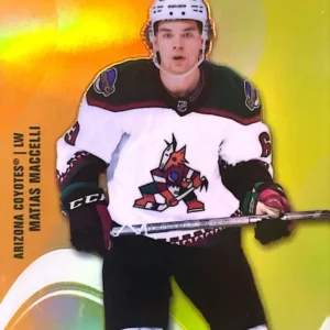 Matias Maccelli 2022-23 Upper Deck Allure Hockey Color Flow Orange-Yellow Parallel #SF-84