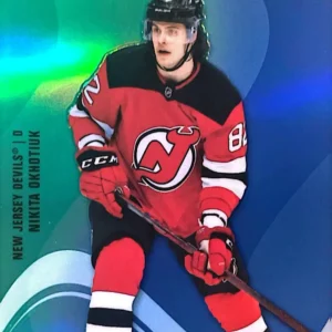 Nikita Okhotiuk 2022-23 Upper Deck Allure Hockey Color Flow Green-Blue Parallel #SF-85