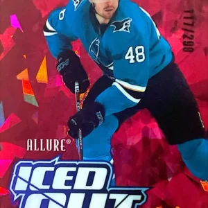 Tomas Hertl 2022-23 Upper Deck Allure Hockey Iced Out Red Parallel #IO-6 /299