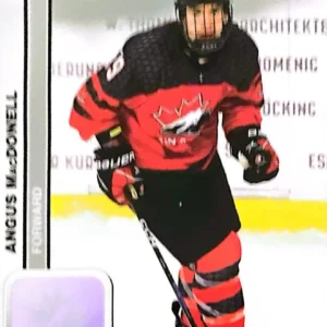 Angus MacDonell 2023 Upper Deck Team Canada Juniors Hockey Base Set - Men's U-18 #27