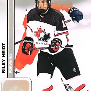 Riley Heidt 2023 Upper Deck Team Canada Juniors Hockey Base Set - Men's U-18 #40