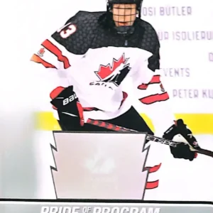 Quinton Burns 2023 Upper Deck Team Canada Juniors Hockey Base Set - Pride of the Program #98