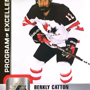 Berkly Catton 2023 Upper Deck Team Canada Juniors Hockey Base Set - Program of Excellence #118
