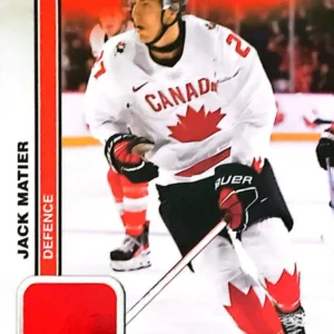 Jack Matier 2023 Upper Deck Team Canada Juniors Hockey Red Foil Parallel - Men's U-20 #12