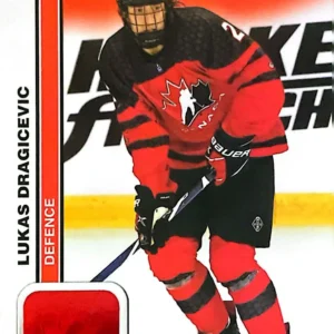 Lukas Dragicevic 2023 Upper Deck Team Canada Juniors Hockey Red Foil Parallel - Men's U-18 #31