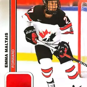 Emma Maltais 2023 Upper Deck Team Canada Juniors Hockey Red Foil Parallel - Women's WC #58