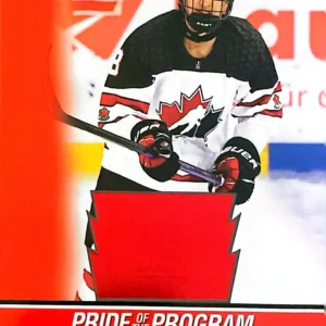 Ty Halaburda 2023 Upper Deck Team Canada Juniors Hockey Red Foil Parallel - Pride of the Program #100