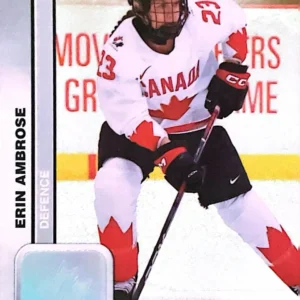 Erin Ambrose 2023 Upper Deck Team Canada Juniors Hockey Patterned Foilboard Parallel - Women's WC #48