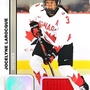 Jocelyne Larocque 2023 Upper Deck Team Canada Juniors Hockey Jersey Parallel - Women's WC #44