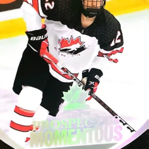 Berkly Catton 2023 Upper Deck Team Canada Juniors Hockey Prospectus Momentous #PM-46