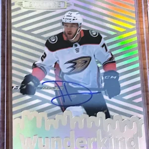 Hunter Drew 2022-23 Upper Deck Stature Hockey Wunderkind Auto Parallel #W-28