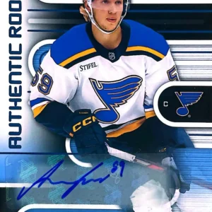 Nikita Alexandrov 2022-23 Upper Deck SP Game Used Hockey Blue Auto Parallel - Authentic Rookies #216