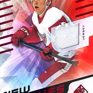 Jonatan Berggren 2022-23 Upper Deck SP Game Used Hockey New Grooves Jersey Parallel #NG-10