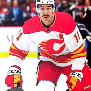 Mikael Backlund 2023-24 Upper Deck Series 1 Hockey Base Set #27