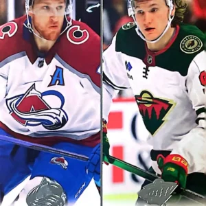 Nathan MacKinnon / Kirill Kaprizov CL 2023-24 Upper Deck Series 1 Hockey Base Set #200