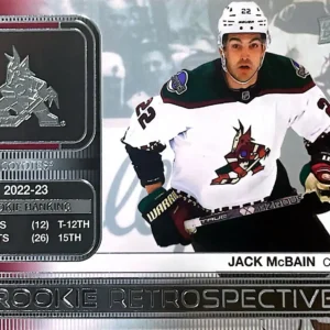 Jack McBain 2023-24 Upper Deck Series 1 Hockey Rookie Retrospective #RR-1