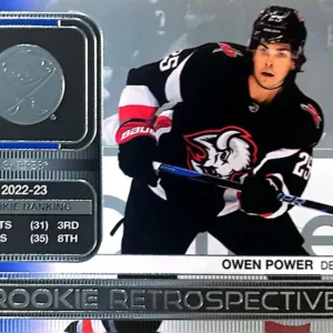 Owen Power 2023-24 Upper Deck Series 1 Hockey Rookie Retrospective #RR-5