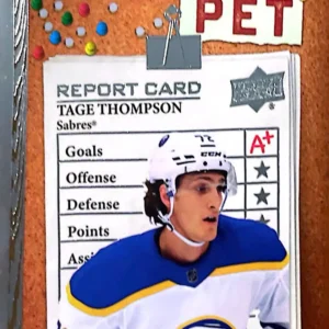 Tage Thompson 2023-24 Upper Deck Series 1 Hockey Teachers Pet #TP-29