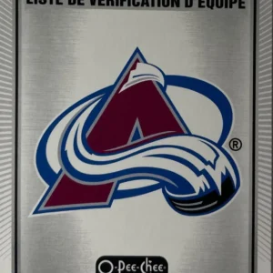 Colorado Avalanche 2021-22 O-Pee-Chee Hockey Base Set - Team Checklists #558