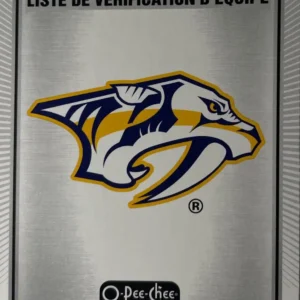 Nashville Predators 2021-22 O-Pee-Chee Hockey Base Set - Team Checklists #567