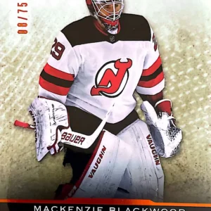 Mackenzie Blackwood 2021-22 Upper Deck Artifacts Hockey Autumn Parallel #91 /75