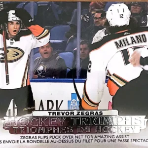 Trevor Zegras 2022-23 Upper Deck Tim Hortons Collectors Series Hockey Triumphs #HT-16
