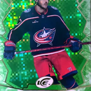 Johnny Gaudreau 2022-23 Upper Deck ICE Hockey Green Parallel #1