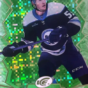 David Jiricek 2022-23 Upper Deck ICE Hockey Green Parallel - Rookies #112