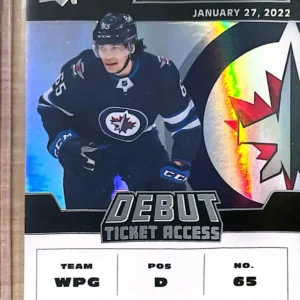 Johnathan Kovacevic 2022-23 Upper Deck Credentials Hockey Base Set - Debut Ticket Access Tier 1 #135 /999