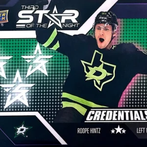 Roope Hintz 2022-23 Upper Deck Credentials Hockey 3rd Star of the Night #3S-10