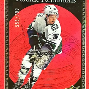 Akito Hirose 2023-24 Upper Deck Trilogy Hockey Rookie Renditions Red Parallel #RR-29 /799