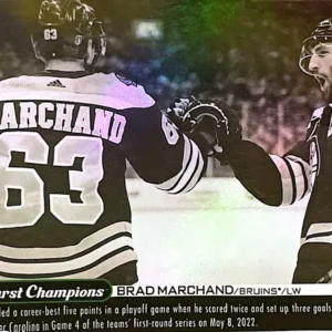 Brad Marchand 2022-23 Parkhurst Champions Hockey Wire Images #WI-13