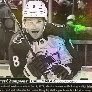 Cale Makar 2022-23 Parkhurst Champions Hockey Wire Images #WI-25