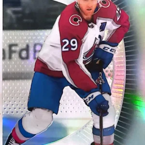Nathan MacKinnon 2023-24 Upper Deck Allure Hockey Black Rainbow Parallel #50