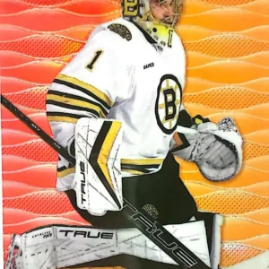 Jeremy Swayman 2023-24 Upper Deck Allure Hockey Color Flow Red-Orange #CF-31