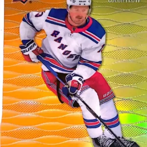 Alexis Lafreniere 2023-24 Upper Deck Allure Hockey Color Flow Orange-Yellow Parallel #CF-10