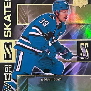Logan Couture 2023-24 Upper Deck Extended Series Hockey Silver Skates Gold Parallel #SS-37