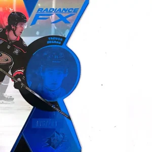 Trevor Zegras 2023-24 Upper Deck SPx Hockey Radiance FX Blue Parallel #RFX-40 /299