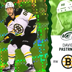 David Pastrnak 2023-24 Upper Deck ICE Hockey Green Parallel #83