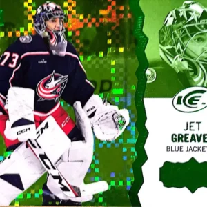 Jet Greaves 2023-24 Upper Deck ICE Hockey Green Parallel - Rookies #134