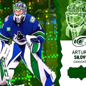 Arturs Silovs 2023-24 Upper Deck ICE Hockey Green Parallel - Rookies #140