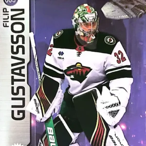 Filip Gustavsson 2023-24 Upper Deck Skybox Metal Universe Hockey Base Set #5