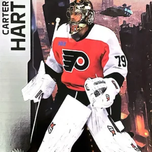 Carter Hart 2023-24 Upper Deck Skybox Metal Universe Hockey Base Set #98