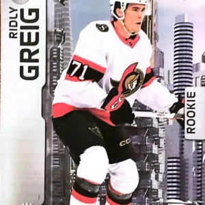 Ridly Greig 2023-24 Upper Deck Skybox Metal Universe Hockey Base Set - Rookies #162