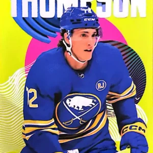 Tage Thompson 2023-24 Upper Deck Skybox Metal Universe Hockey Z-Force #25 OF 50