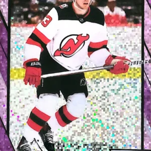 Jesper Bratt 2023-24 O-Pee-Chee Platinum Hockey Violet Pixels Parallel #184 /299