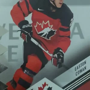 Easton Cowan 2024 Upper Deck Team Canada Juniors Hockey Base Set  #13