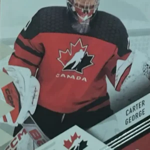 Carter George 2024 Upper Deck Team Canada Juniors Hockey Base Set  #19
